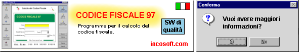 Codice Fiscale 97 - Calcolo del codice fiscale
