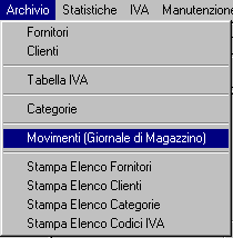 Giornale di Magazzino