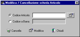 Modifica Articolo