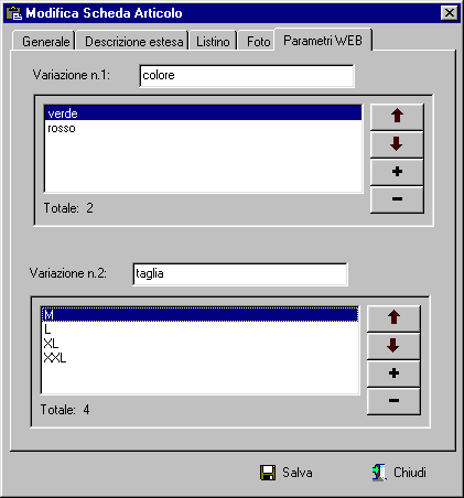 Parametri Web