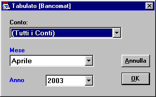 Selezione impostazioni