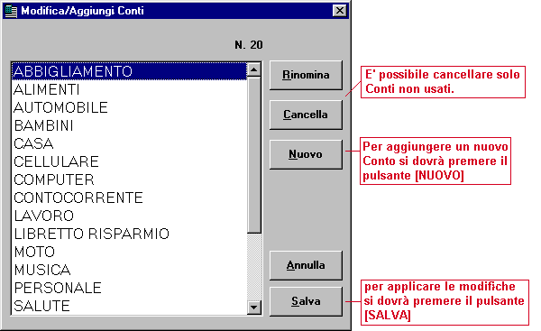 Gestione Conti