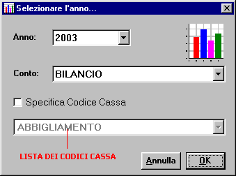 Selezione impostazioni
